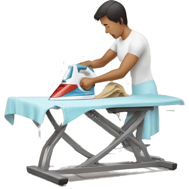 ironman ironing clothes emoji