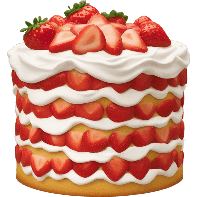 Strawberry shortcake cake  emoji