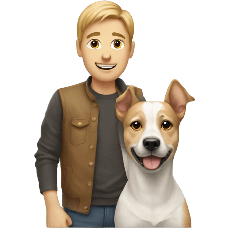 Dog with person emoji