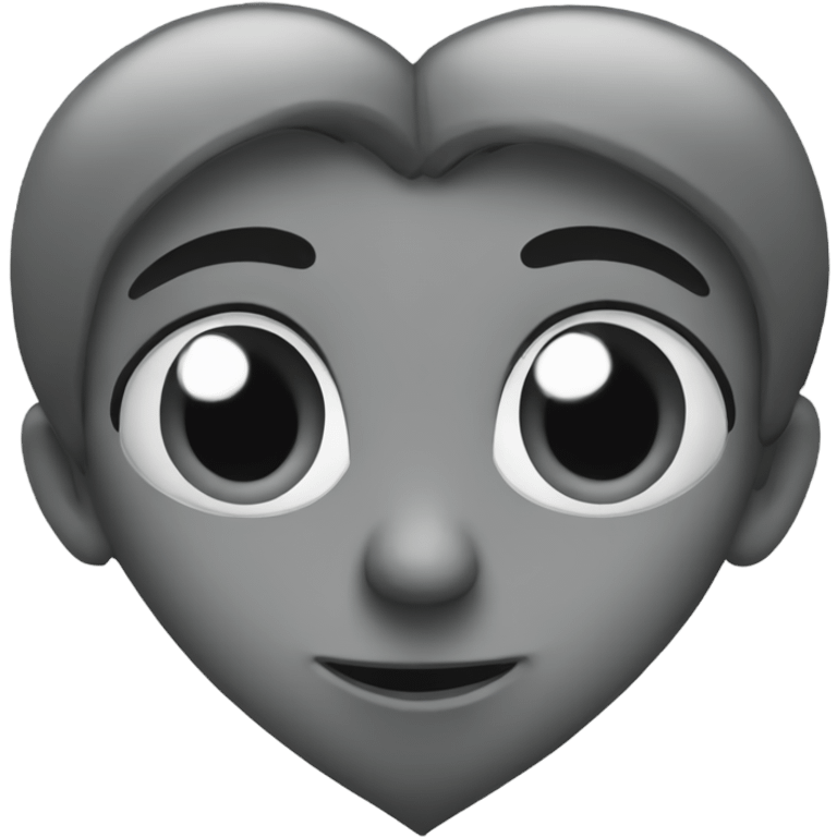 Grey heart emoji