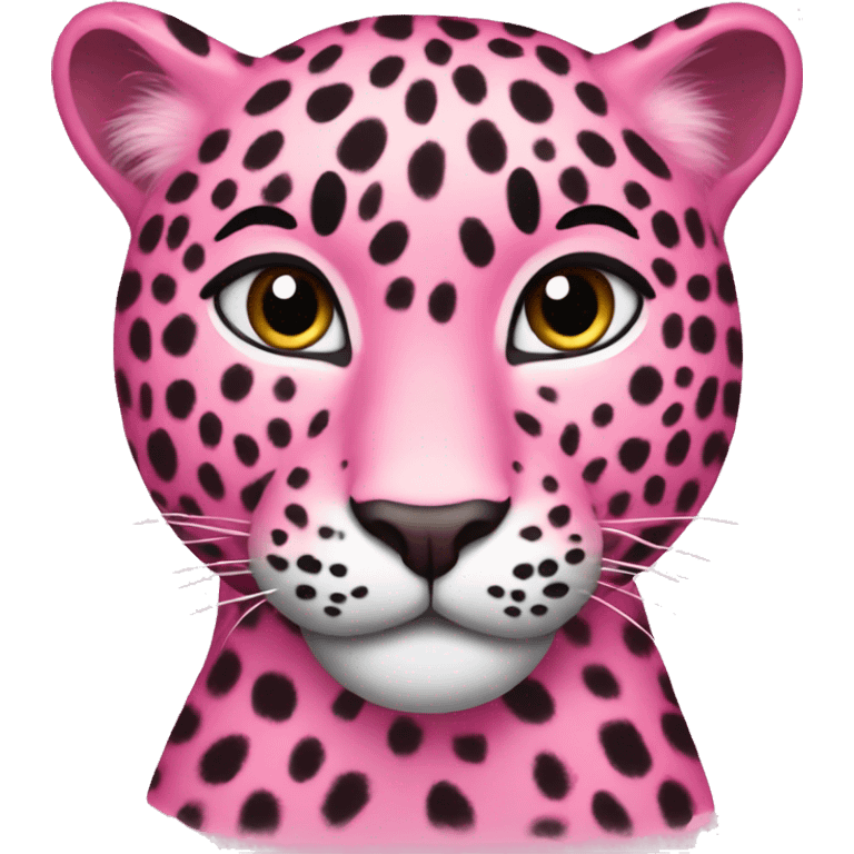 Pink leopard  emoji