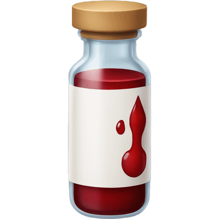 a vial of blood emoji