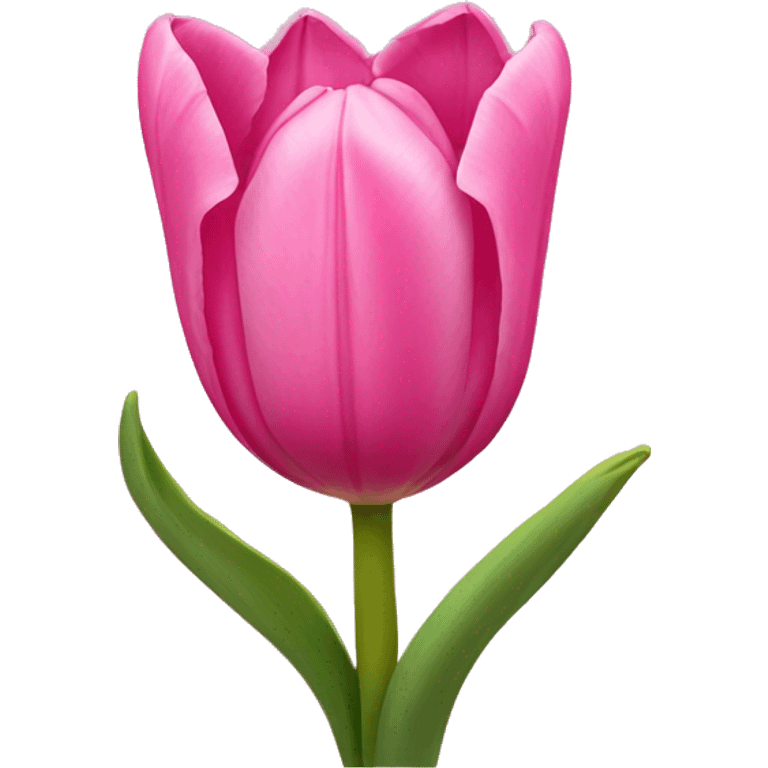 Pink tulips with a bow emoji