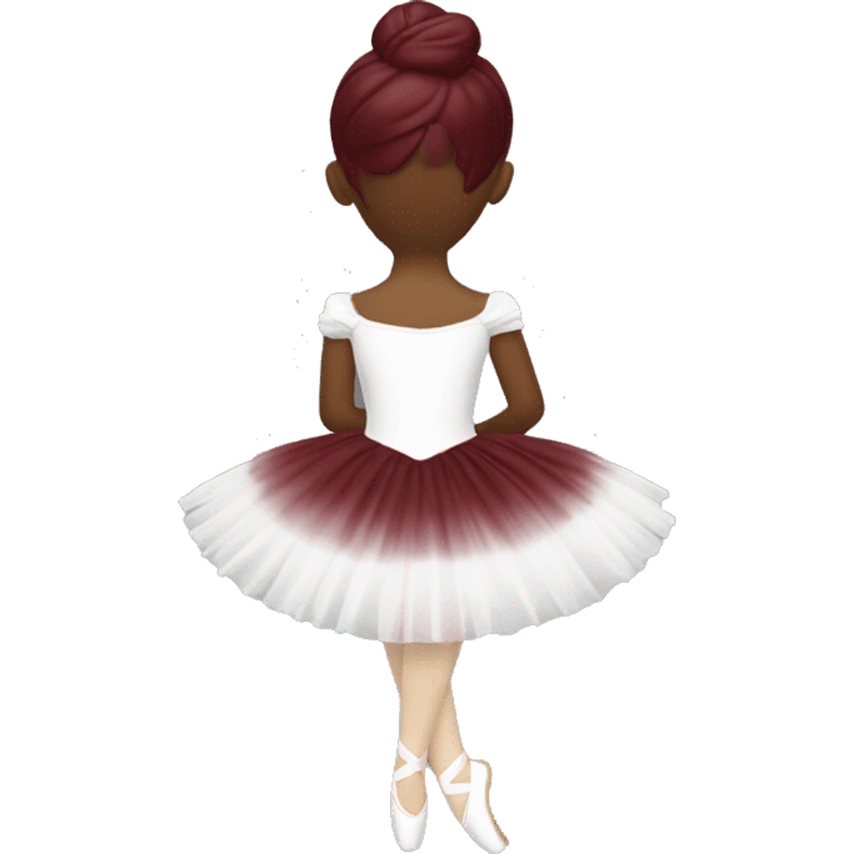 burgundy music box with white ballerina standing back emoji