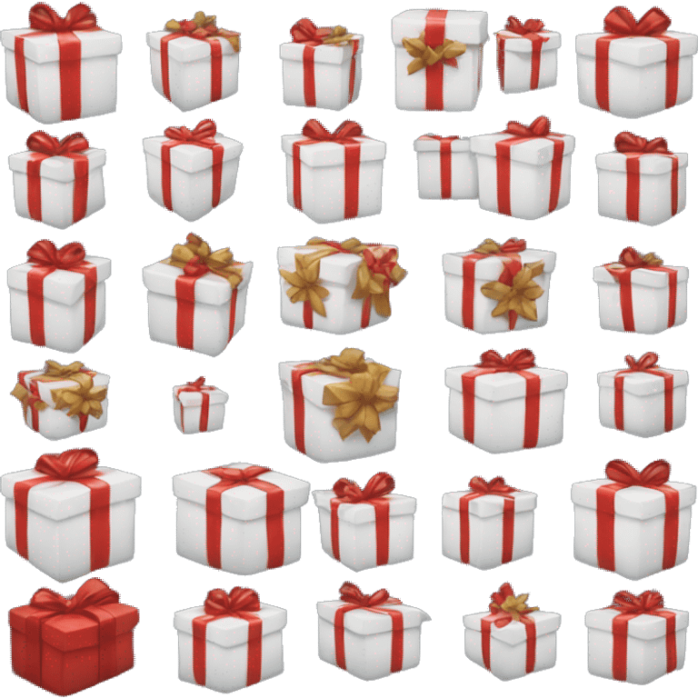 white christmas presents  emoji