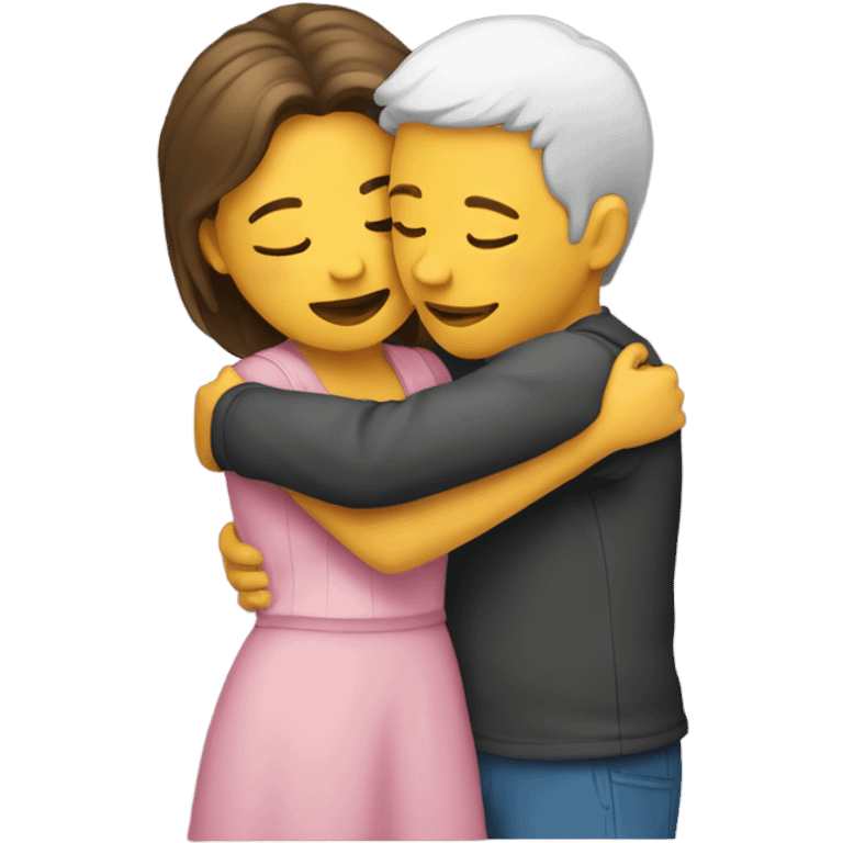 two people hugging emoji