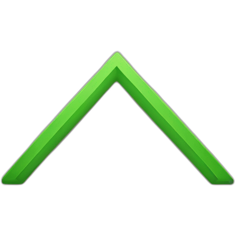 completely green triangle emoji