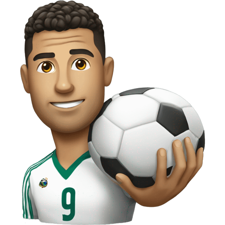 ronaldo with ball emoji