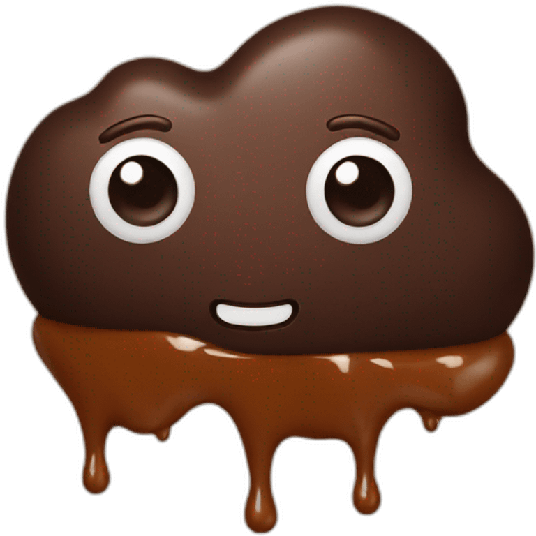 melting chocolate emoji