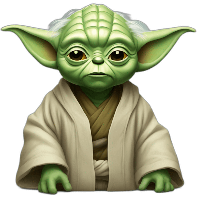 Yoda qui fume emoji