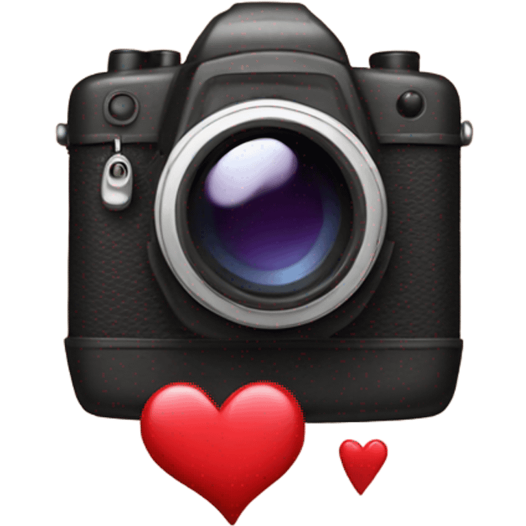 Camera love emoji