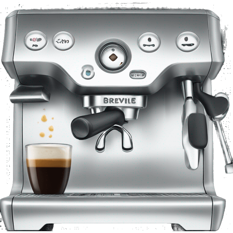 Black Breville espresso machine  emoji