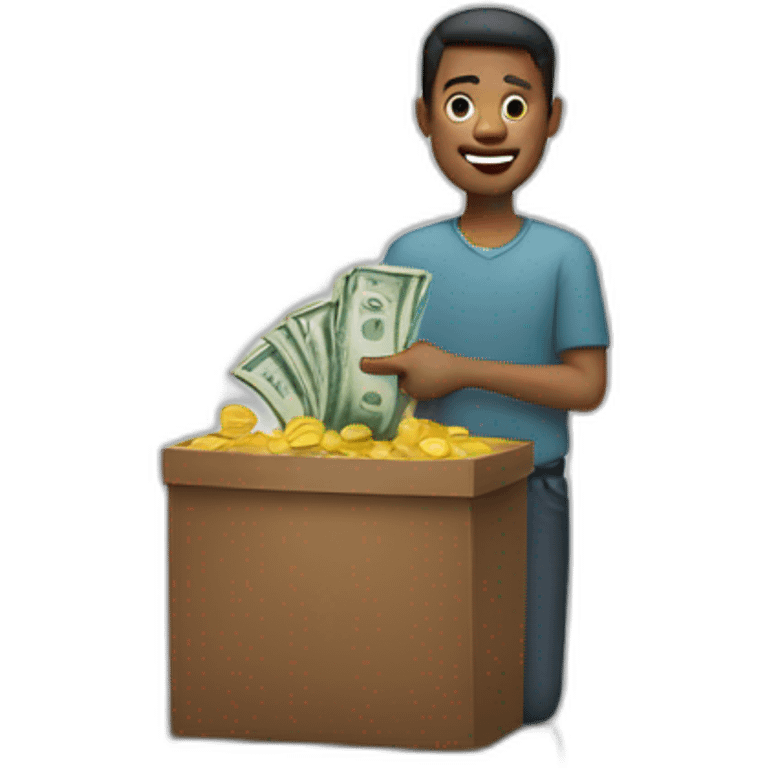 Man giving money emoji