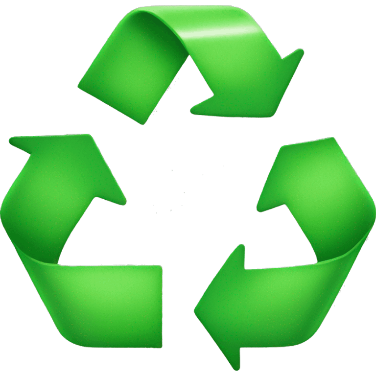 light green recycle sign  emoji