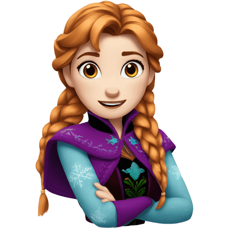 Frozen Anna emoji