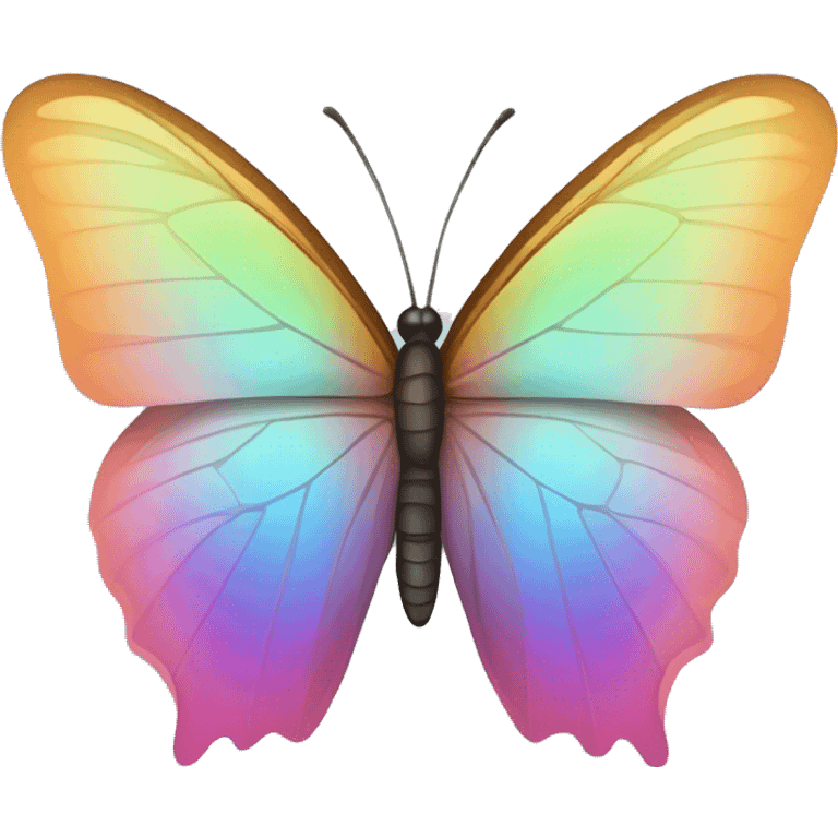 iridescent gradient hue butterfly emoji