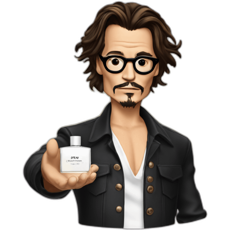 Johnny depp hold fragrance emoji