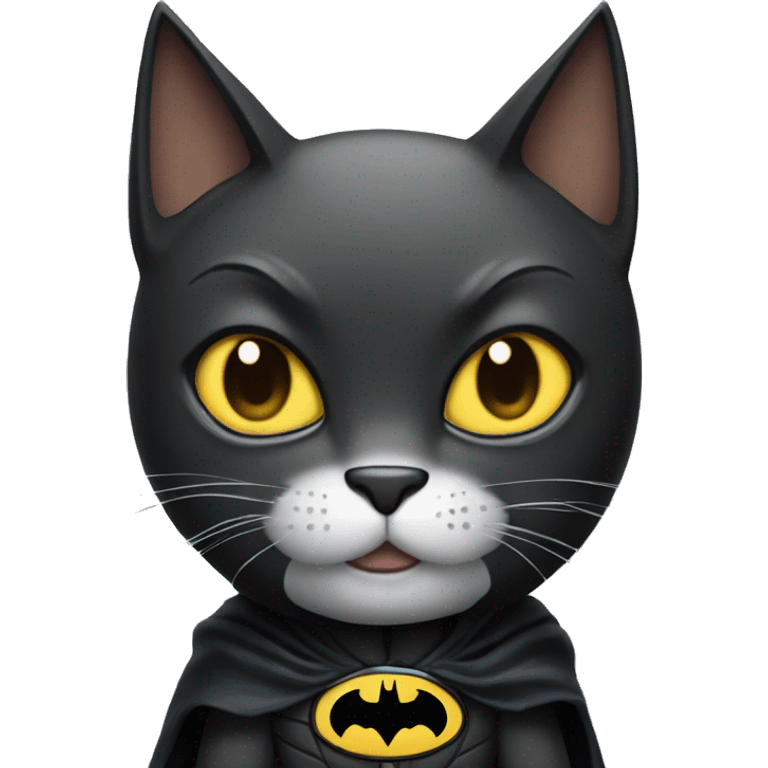 Batman as a cat emoji