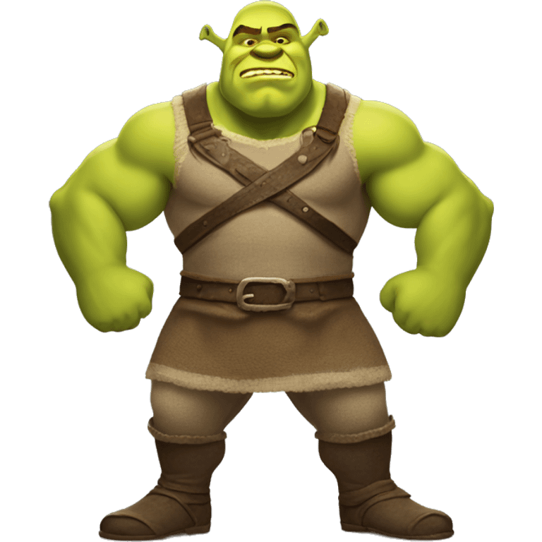 Muscular shrek emoji