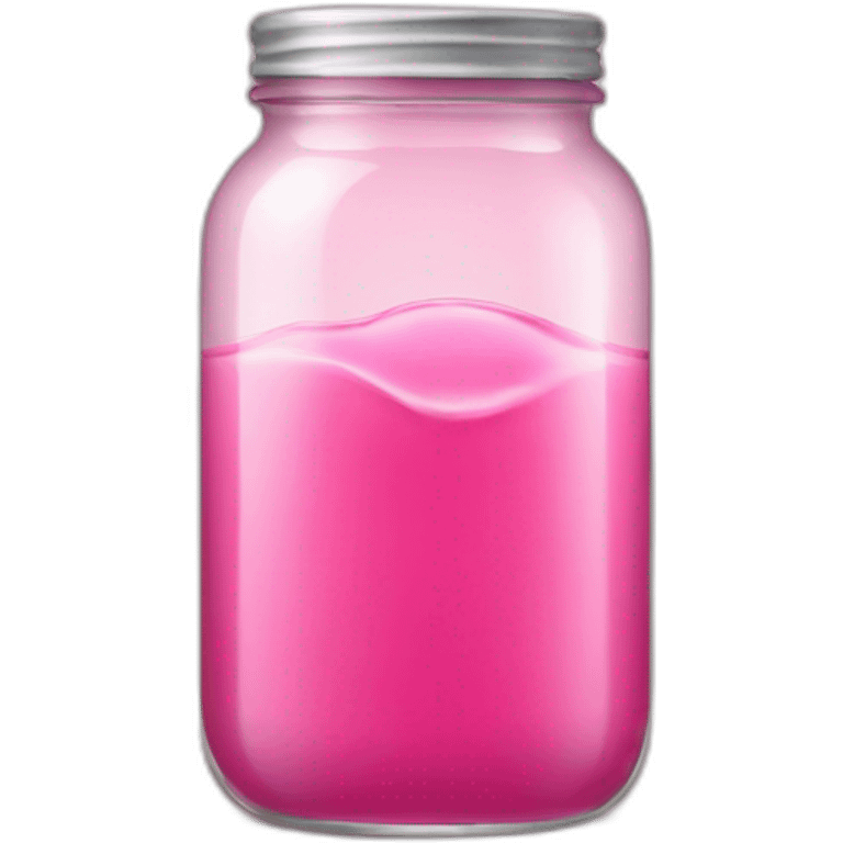 glass jar with pink liquid emoji