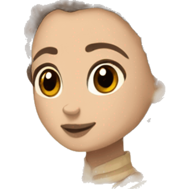 Padme amidala wearing sunset color dress emoji