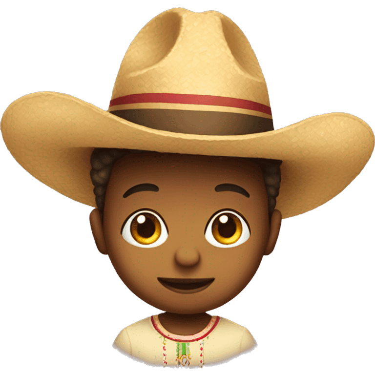 bebé con sombrero emoji