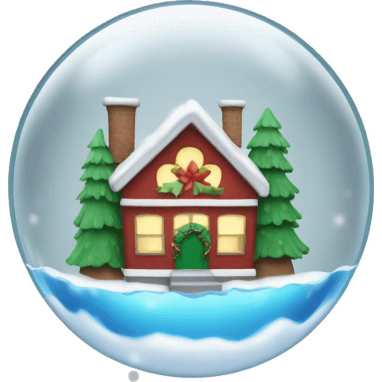 Christmas waterglobe emoji