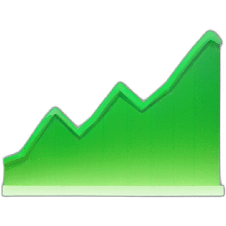 short green rising chart emoji