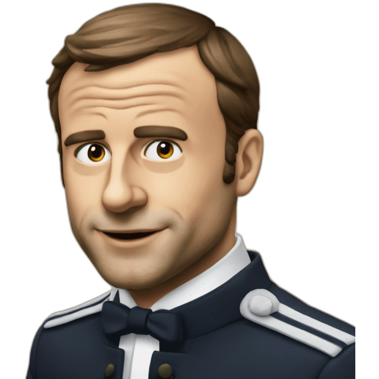 Macron qui mange du caca emoji