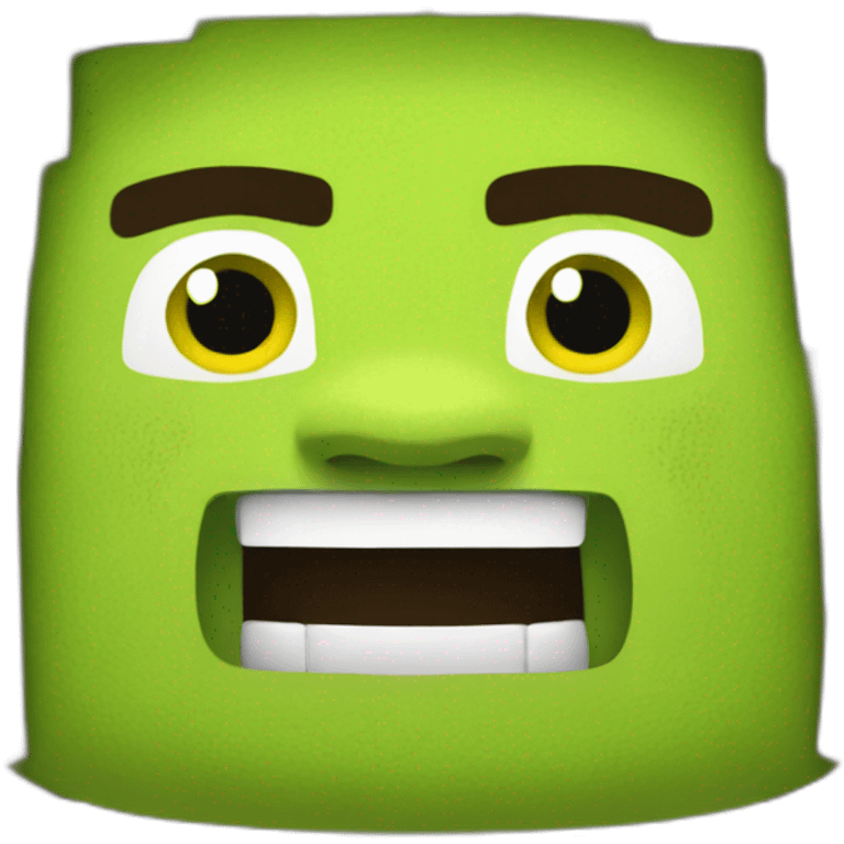 shrek from minecraft emoji