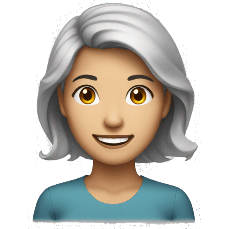 Vietnamese woman smiling emoji