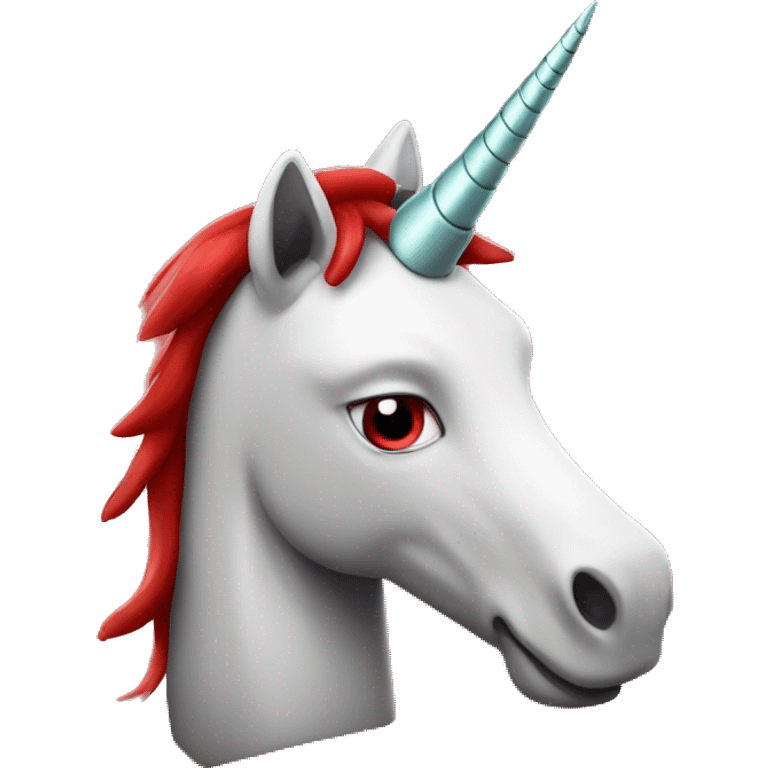 Red robot unicorn emoji