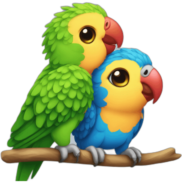 small parrots love emoji