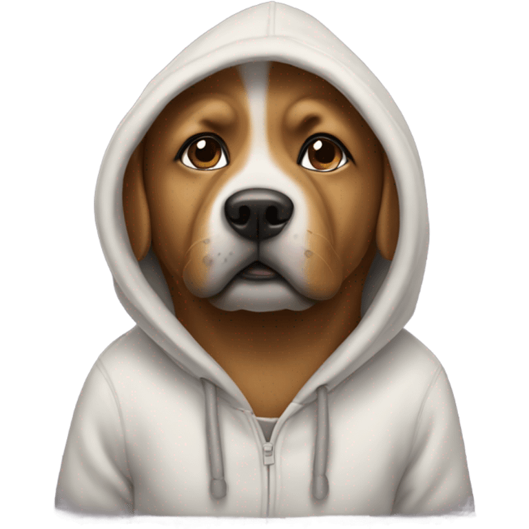 Dog in a hoodie  emoji