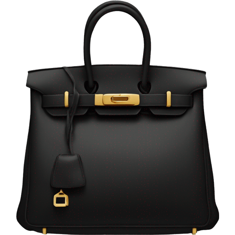 Black Birkin bag  emoji