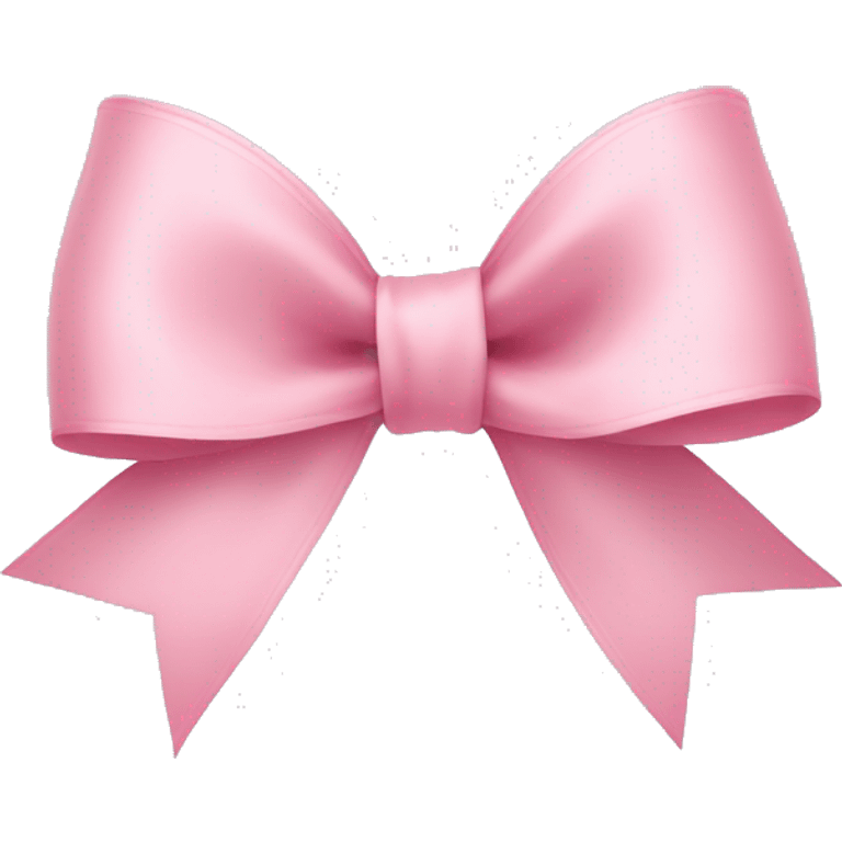 light pink ribbon bow emoji