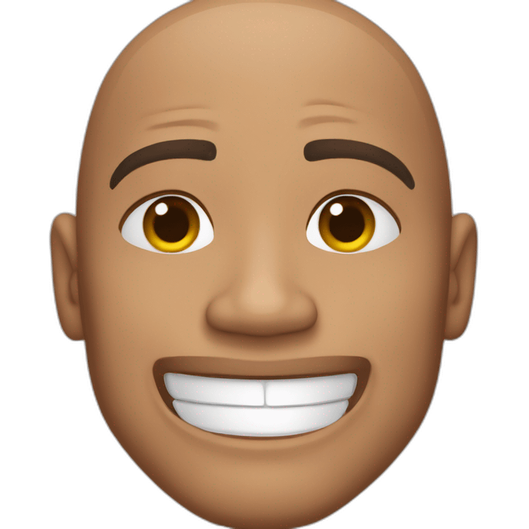 Dwayne Johnson winks emoji