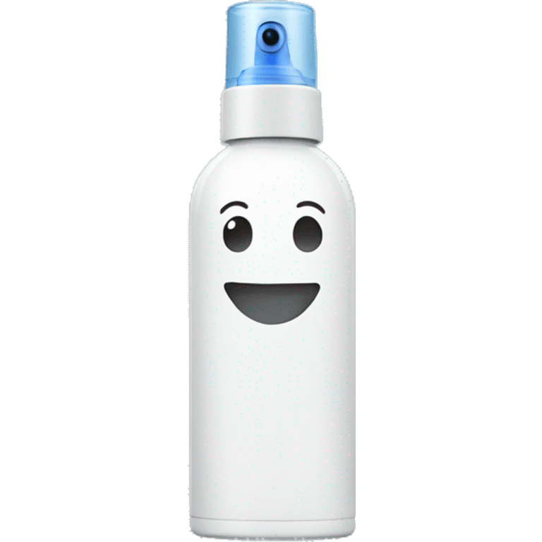 Breath spray with a happy face on bottle  emoji