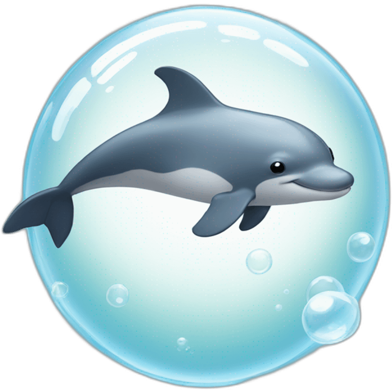 porpoise in a bubble emoji