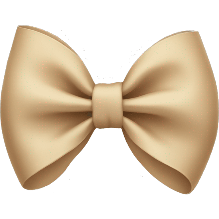 Beige bow emoji