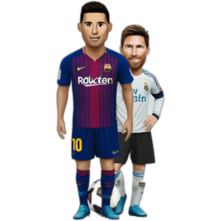 Ronaldo and Messi emoji