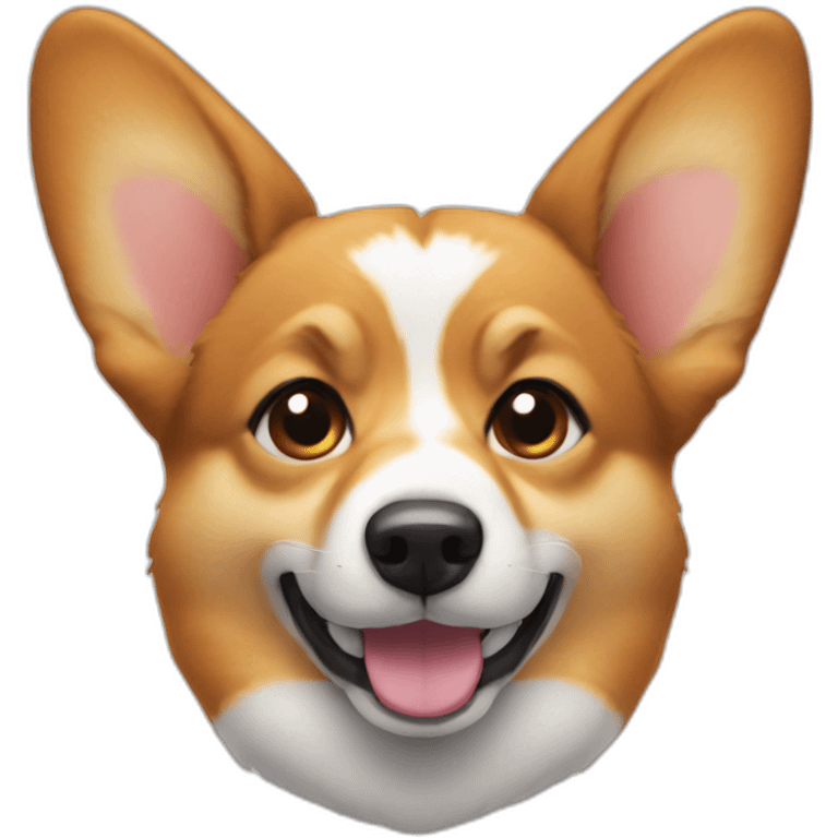 corgy with one ear emoji