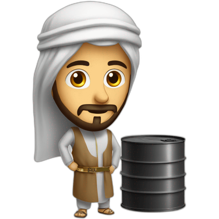 Arab with oil barrel emoji