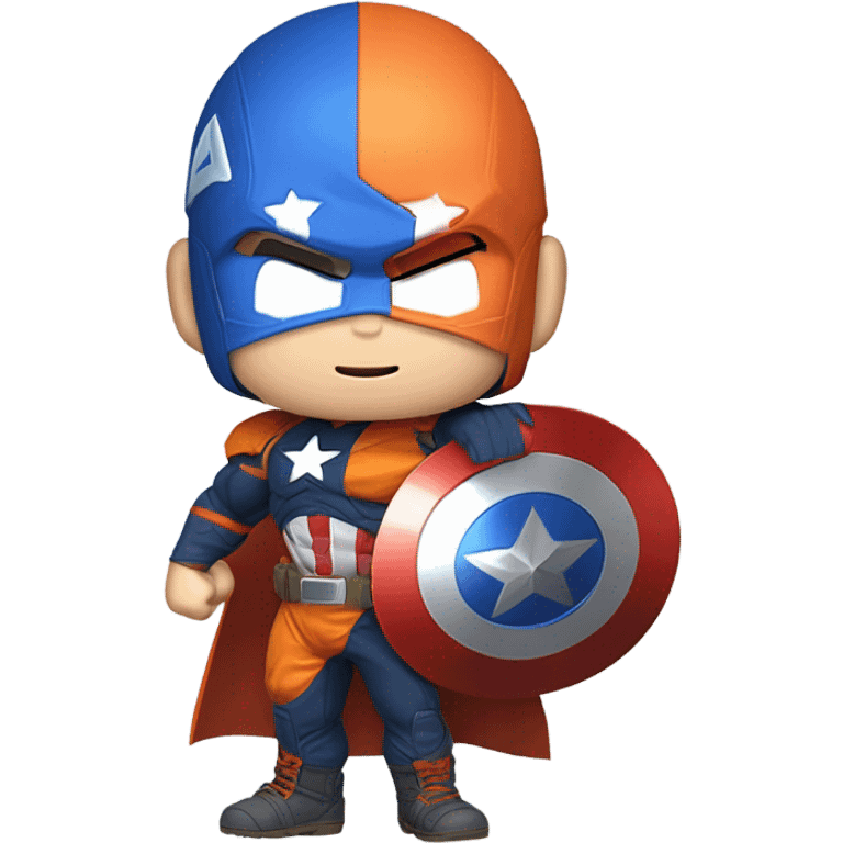 Goku fused with captain america emoji