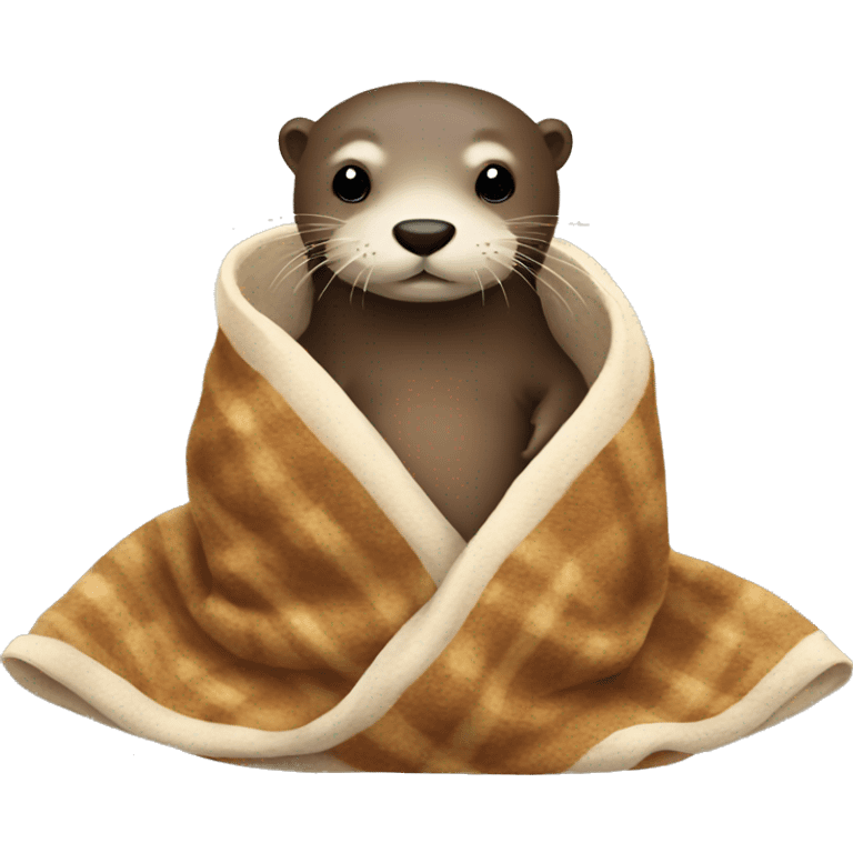 Otter in a blanket  emoji