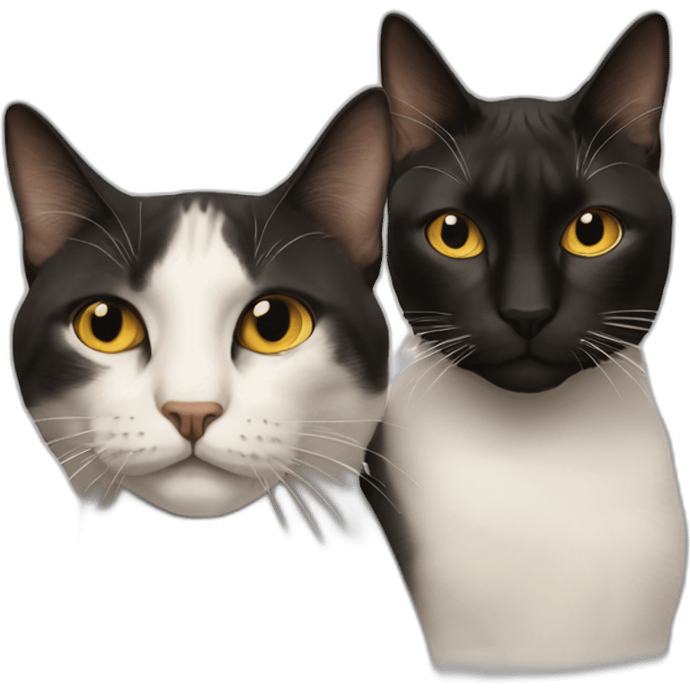 Two Cats shot like pulp fiction emoji