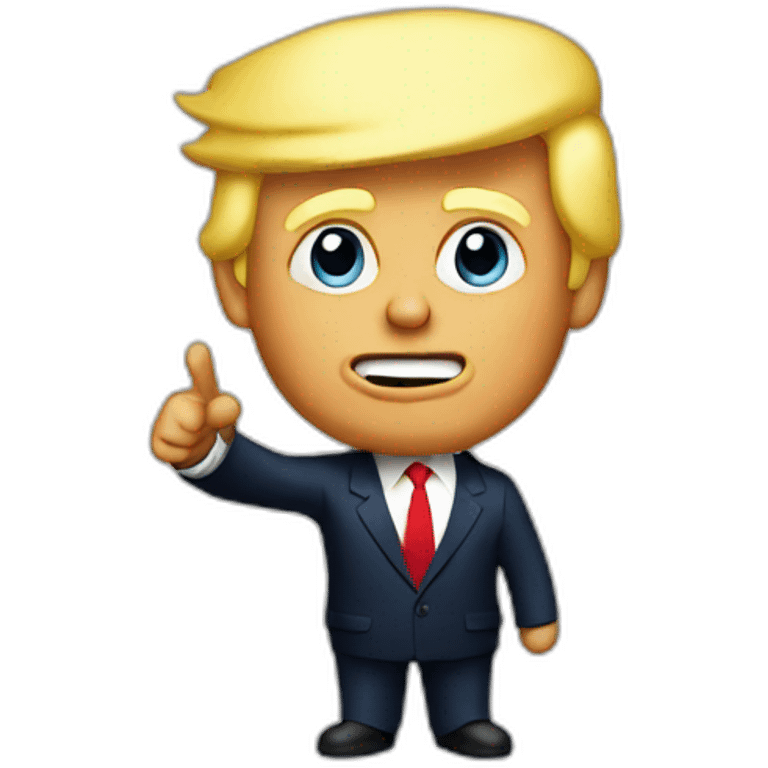 trump pointing in front  emoji