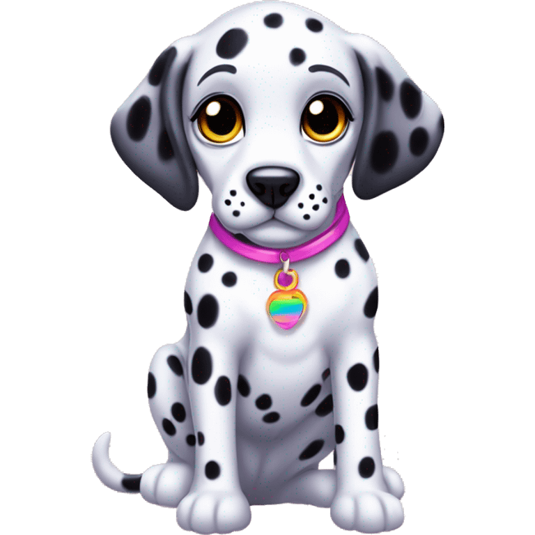 lisa frank dalmatian puppy emoji