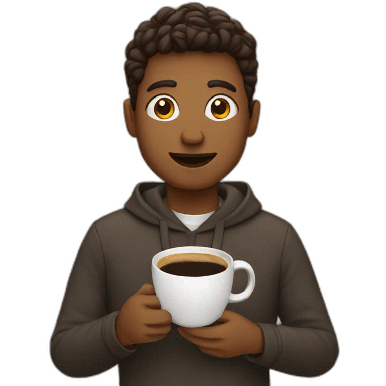 Person with coffee  emoji