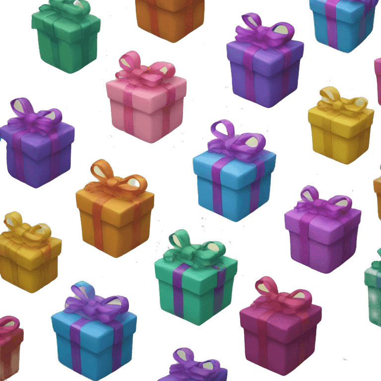 A Multiple Color Giftbox. emoji